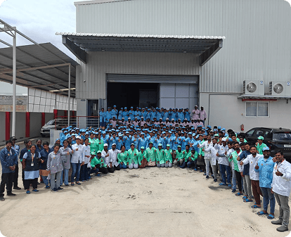 CWD manufacturing team at the Mysore facility